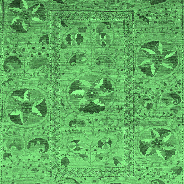 Machine Washable Abstract Emerald Green Modern Area Rugs, wshabs3909emgrn