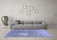 Machine Washable Abstract Blue Modern Rug, wshabs390blu