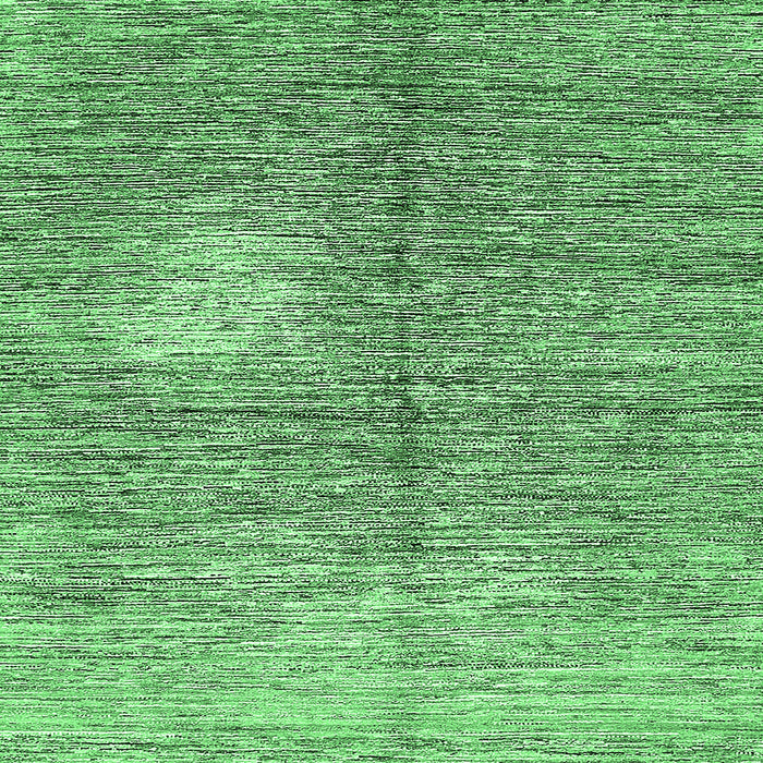 Square Machine Washable Abstract Emerald Green Modern Area Rugs, wshabs390emgrn