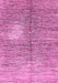 Machine Washable Abstract Pink Modern Rug, wshabs390pnk