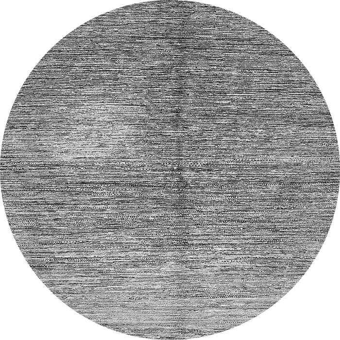 Round Machine Washable Abstract Gray Modern Rug, wshabs390gry