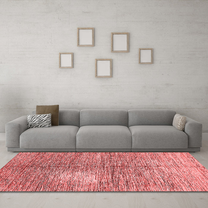 Modern Red Washable Rugs