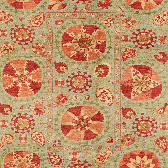 Abstract Orange Red Modern Rug, abs3910