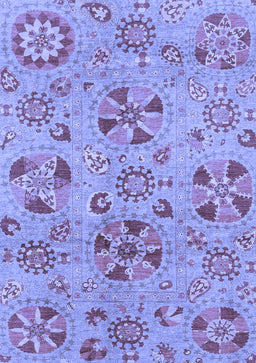 Abstract Blue Modern Rug, abs3910blu
