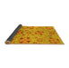 Sideview of Abstract Yellow Modern Rug, abs3910yw