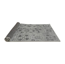 Sideview of Abstract Gray Modern Rug, abs3910gry