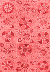 Abstract Red Modern Rug, abs3910red