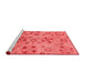 Modern Red Washable Rugs