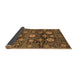 Sideview of Abstract Brown Modern Rug, abs3911brn