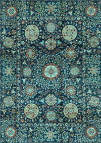 Abstract Light Blue Modern Rug, abs3911lblu