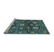 Sideview of Machine Washable Abstract Light Blue Modern Rug, wshabs3911lblu