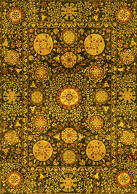 Abstract Yellow Modern Rug, abs3911yw