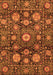 Abstract Orange Modern Rug, abs3911org