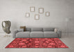 Modern Red Washable Rugs