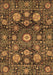 Abstract Brown Modern Rug, abs3911brn