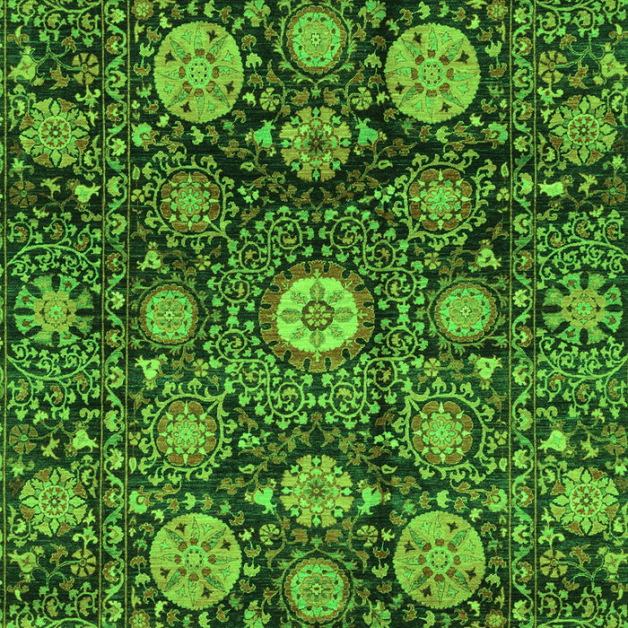 Machine Washable Abstract Green Modern Area Rugs, wshabs3911grn