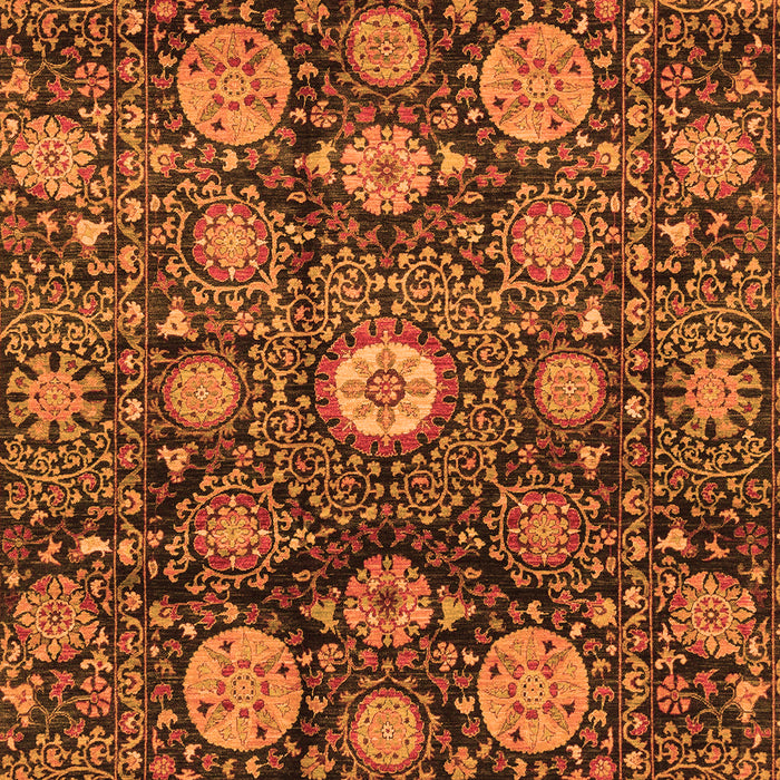 Machine Washable Abstract Orange Modern Area Rugs, wshabs3911org