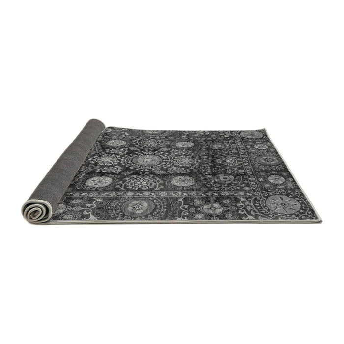 Sideview of Oriental Gray Traditional Rug, abs3912gry