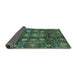 Sideview of Oriental Turquoise Traditional Rug, abs3912turq