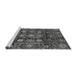 Sideview of Machine Washable Oriental Gray Traditional Rug, wshabs3912gry