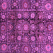 Square Oriental Purple Traditional Rug, abs3912pur