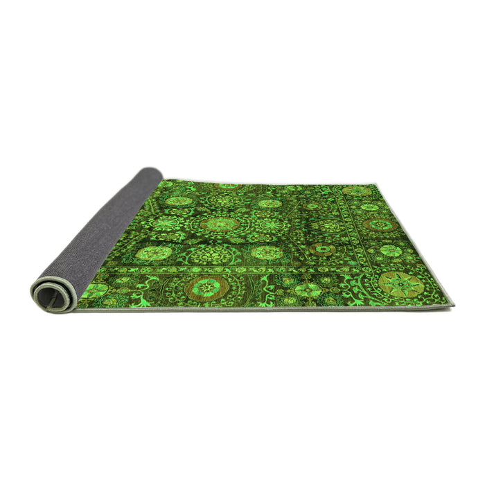 Sideview of Oriental Green Traditional Rug, abs3912grn