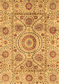 Abstract Brown Modern Rug, abs3913brn