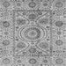 Square Abstract Gray Modern Rug, abs3913gry