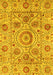 Abstract Yellow Modern Rug, abs3913yw