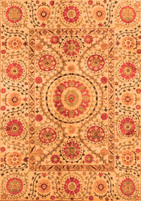 Abstract Orange Modern Rug, abs3913org