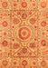 Abstract Orange Modern Rug, abs3913org