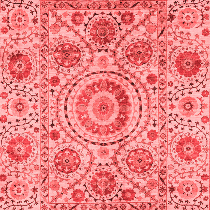 Machine Washable Abstract Red Modern Rug, wshabs3913red