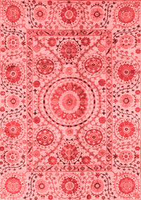 Abstract Red Modern Rug, abs3913red