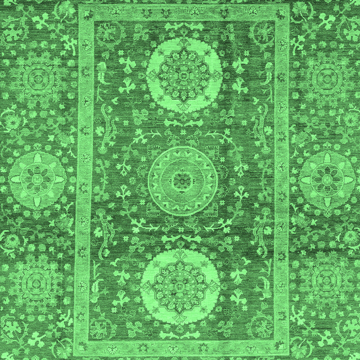 Machine Washable Abstract Emerald Green Modern Area Rugs, wshabs3914emgrn