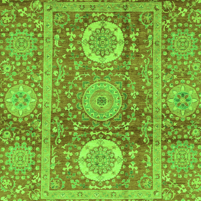 Machine Washable Abstract Green Modern Area Rugs, wshabs3914grn