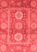 Abstract Red Modern Area Rugs