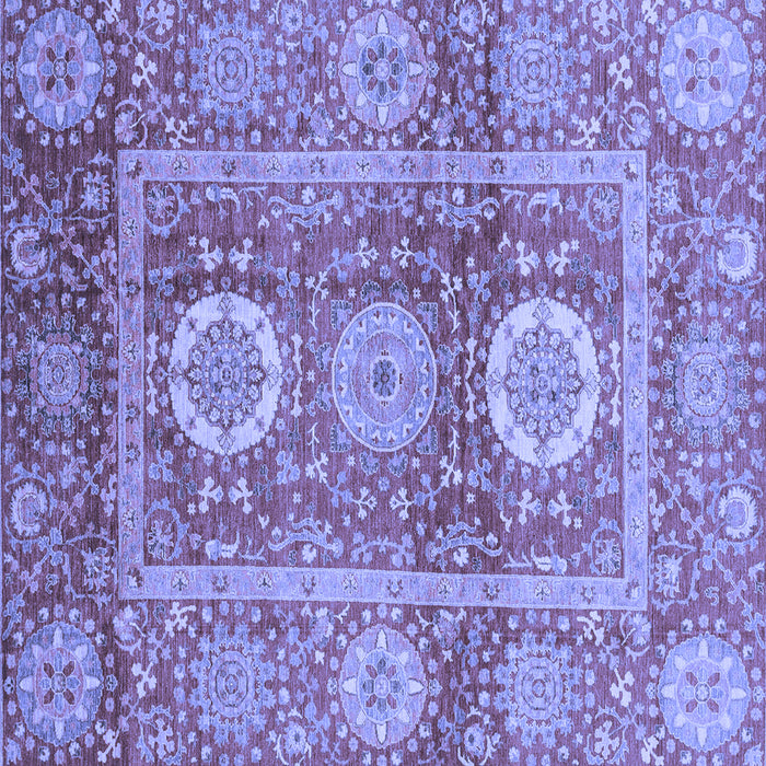 Square Machine Washable Abstract Blue Modern Rug, wshabs3914blu