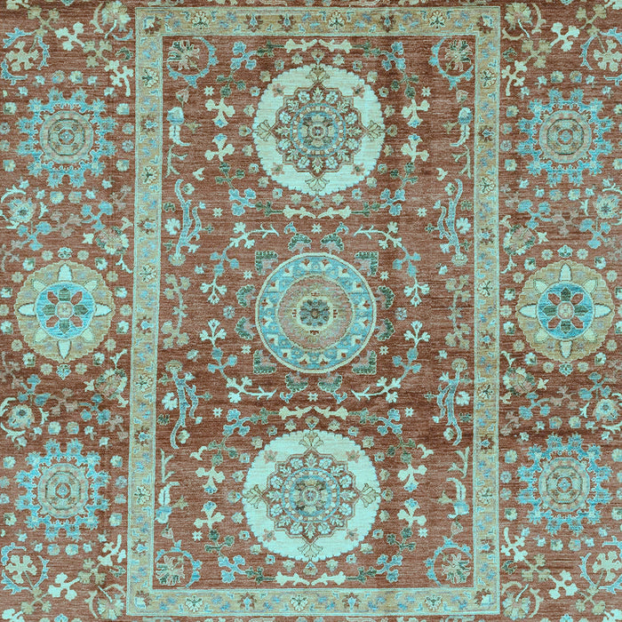 Abstract Light Blue Modern Rug, abs3914lblu