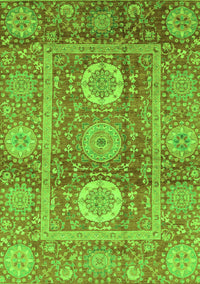 Abstract Green Modern Rug, abs3914grn