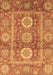 Machine Washable Abstract Brown Modern Rug, wshabs3914brn