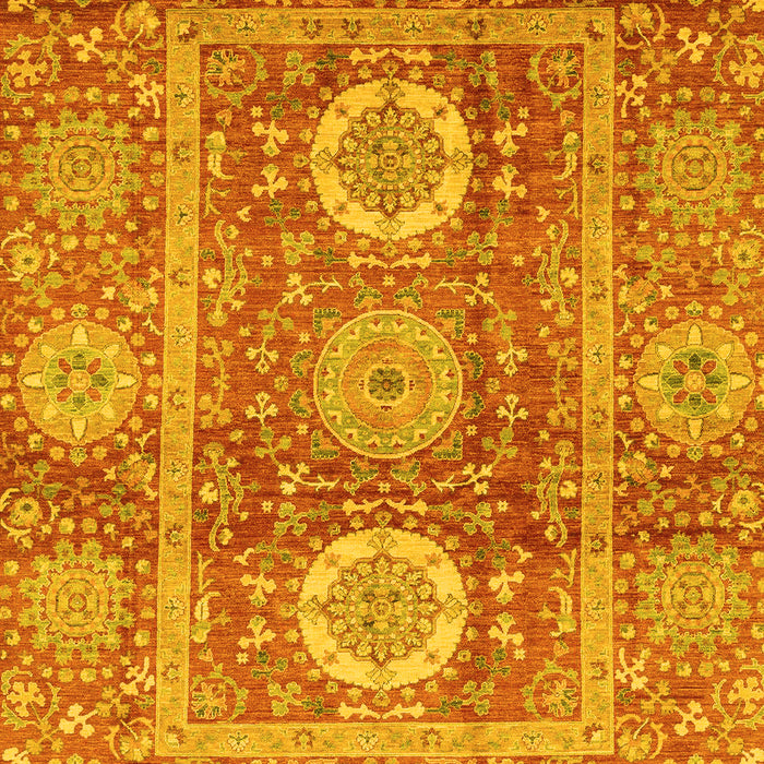 Machine Washable Abstract Yellow Modern Rug, wshabs3914yw