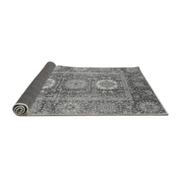 Sideview of Abstract Gray Modern Rug, abs3914gry