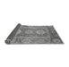 Sideview of Abstract Gray Modern Rug, abs3914gry