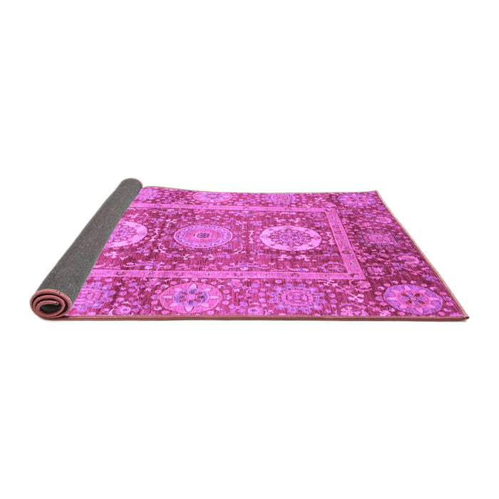 Sideview of Abstract Purple Modern Rug, abs3914pur