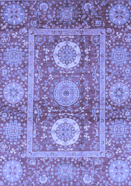 Abstract Blue Modern Rug, abs3914blu