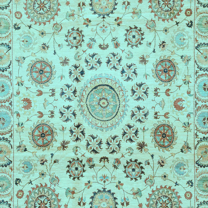 Abstract Light Blue Modern Rug, abs3915lblu