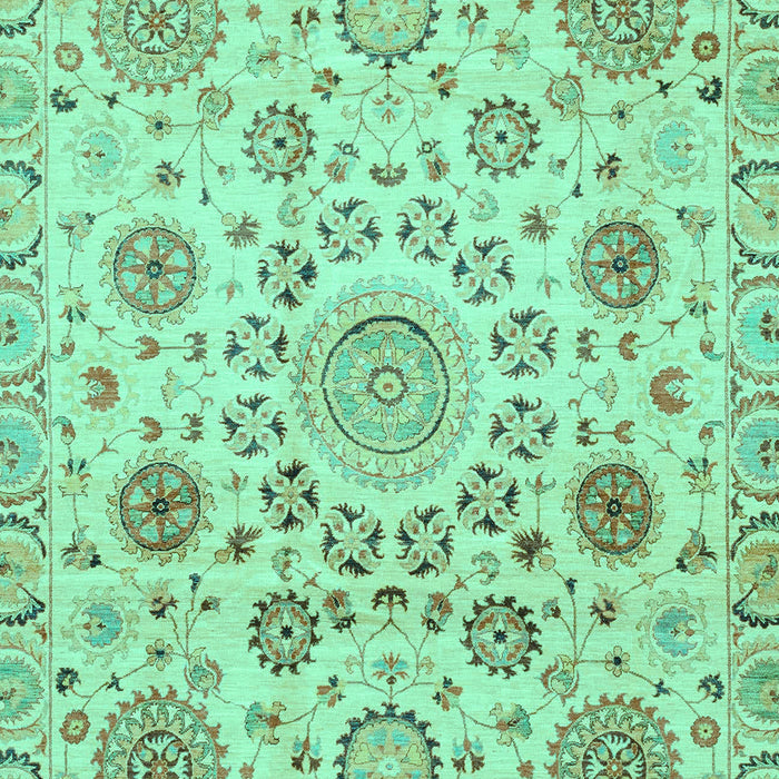 Machine Washable Abstract Turquoise Modern Area Rugs, wshabs3915turq