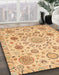 Abstract Orange Modern Rug in Family Room, abs3915