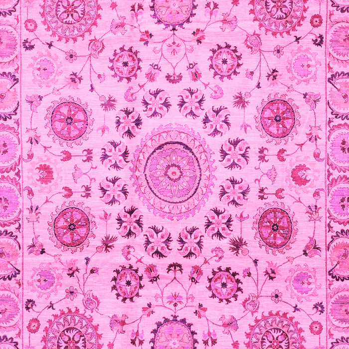 Machine Washable Abstract Pink Modern Rug, wshabs3915pnk