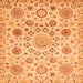 Square Abstract Orange Modern Rug, abs3915org